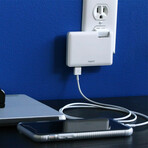 30W Ultra-thin Wall Charger // White