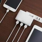 30W Ultra-thin Wall Charger // White
