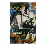 Harlequin with a Guitar 1917 // Juan Gris (18"H x 15"W x 2"D)