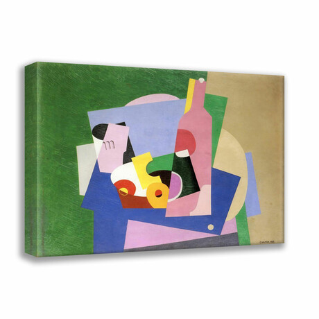 Still Life with Bottle 1923 // Georges Valmier (18"H x 15"W x 2"D)