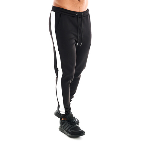 Leo Jogger // White + Black (XS)