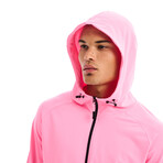 Kenny Solid Breathable Light Weight Zip Hoodie // Pink (L)
