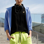 Kenny Solid Breathable Light Weight Zip Hoodie // Blue (M)