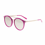 Moreno Polarized Sunglasses // Purple Frame + Silver Lens
