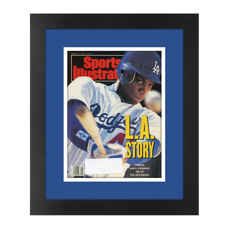 Darryl Strawberry // Matted + Framed Sports Illustrated Magazine // March 4, 1991 Issue