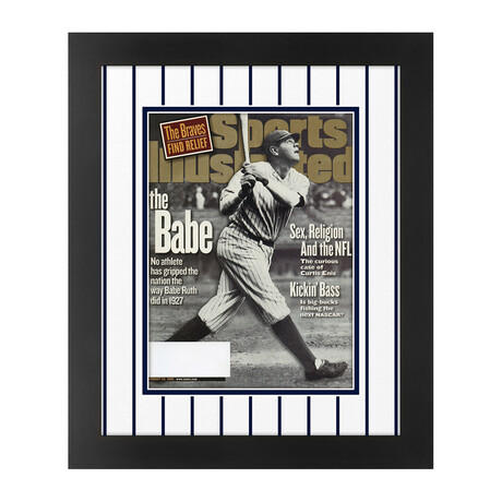 Babe Ruth // Matted + Framed Sports Illustrated Magazine // August 24, 1998 Issue