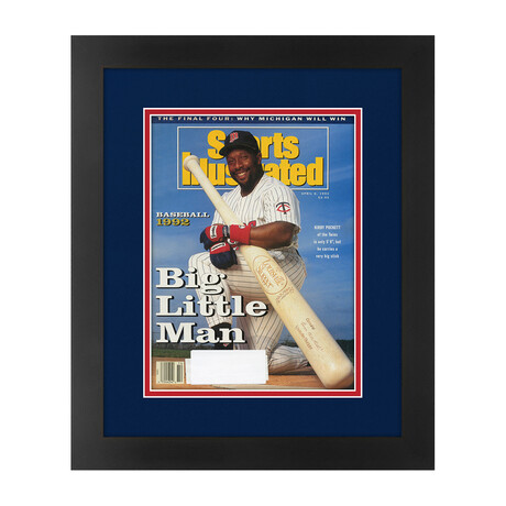 Kirby Puckett // Matted + Framed Sports Illustrated Magazine // April 6, 1992 Issue