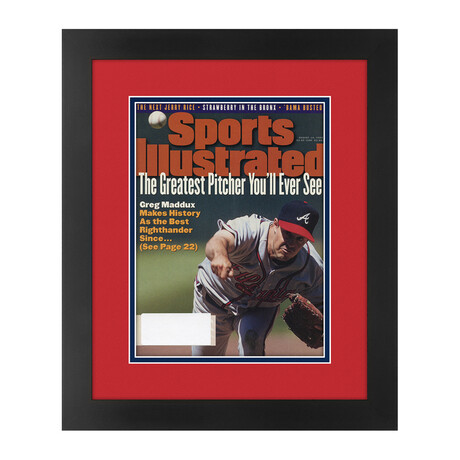 Greg Maddux // Matted + Framed Sports Illustrated Magazine // August 14, 1995 Issue