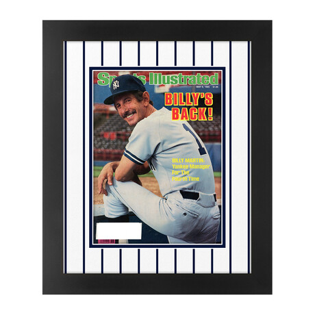 Billy Martin // Matted + Framed Sports Illustrated Magazine // May 6, 1985 Issue