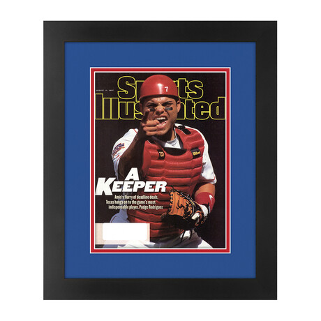 Ivan Rodriguez // Matted + Framed Sports Illustrated Magazine // August 11, 1997 Issue