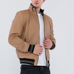 Harry Leather Jacket // Camel (L)