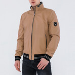 Harry Leather Jacket // Camel (4XL)