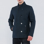 Adam Leather Jacket // Navy (2XL)