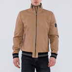 Harry Leather Jacket // Camel (4XL)