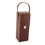 Leather Wine Bottle Carrying Case / Wine Case Large