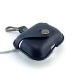 Apple Airpod Pro Case Cover Buff Leather // Dark Blue