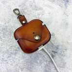 Leather Apple Airpod 3 Case Cover // Brown / CowHide Leather