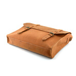 Mens Leather Laptop Bag - Tan Brown