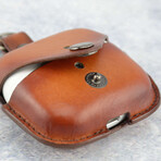 Leather Apple Airpod 3 Case Cover // Brown / CowHide Leather