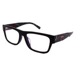 Men's // Prada - PR28YS-1AB08N Square Optical Glasses // Black + Clear Demo Lenses