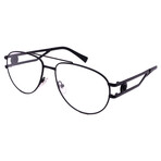 Versace // Men's VE1269 1009 Aviator Optical Frames // Matte Black