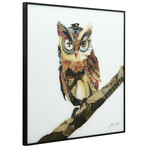 The Wisest Owl // Anodized Aluminum Black Frame