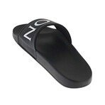 Bastien Leather Slides With Logo // Black (US: 6)