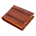 Bifold Buff Leather Wallet // Brown