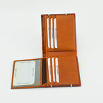 Bifold Buff Leather Wallet // Brown