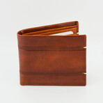 Bifold Buff Leather Wallet // Brown