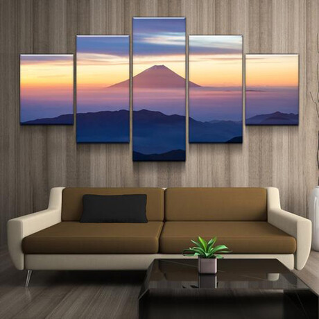 Mt Fuji Floating Above the Clouds (30"H x 67"W x 0.5"D)