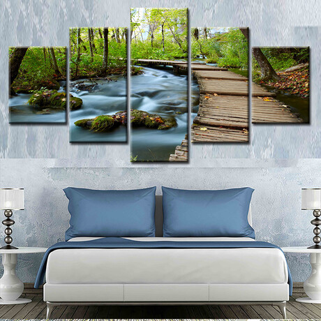 Bridge over the Rapids (30"H x 67"W x 0.5"D)