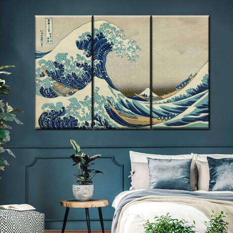 The Great Wave Off Kanagawa (32"H x 50.5"W x 0.5"D)