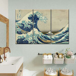 The Great Wave Off Kanagawa (32"H x 50.5"W x 0.5"D)