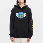 BRICKTOWN x SONIC THE HEDGEHOG // Emerald Hill Badge Hoodie // Black (X-Small)
