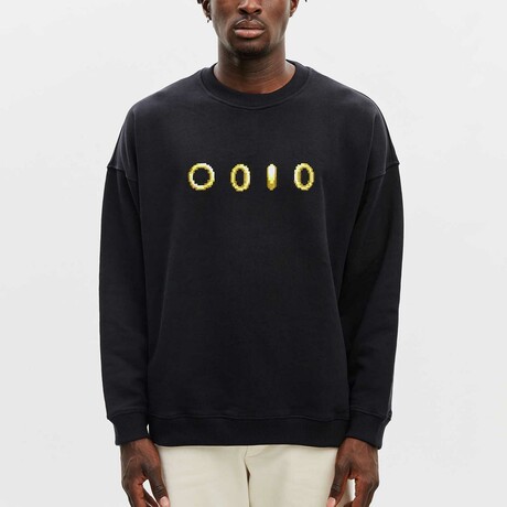 BRICKTOWN x SONIC THE HEDGEHOG // Rings Sweatshirt // Black (X-Small)