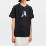 BRICKTOWN x SONIC THE HEDGEHOG // Sonic Jumping T-Shirt // Black (X-Small)