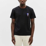 BRICKTOWN x SONIC THE HEDGEHOG // Sonic Looking up T-Shirt // Black (X-Small)