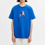 BRICKTOWN x SONIC THE HEDGEHOG // Sonic Jumping T-Shirt // Blue (X-Small)