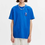 BRICKTOWN x SONIC THE HEDGEHOG // Sonic Looking Up T-Shirt // Blue (X-Small)