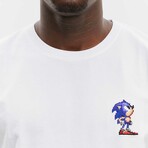 BRICKTOWN x SONIC THE HEDGEHOG // Sonic Looking up T-Shirt // White (X-Small)