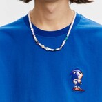 BRICKTOWN x SONIC THE HEDGEHOG // Sonic Looking Up T-Shirt // Blue (X-Small)