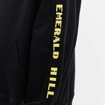 BRICKTOWN x SONIC THE HEDGEHOG // Emerald Hill Badge Hoodie // Black (X-Small)