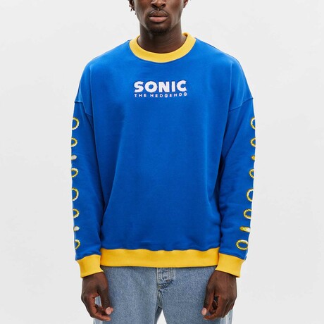 BRICKTOWN x SONIC THE HEDGEHOG // The Hedgehog Sweatshirt // Blue (X-Small)