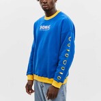 BRICKTOWN x SONIC THE HEDGEHOG // The Hedgehog Sweatshirt // Blue (X-Small)