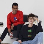 BRICKTOWN x SONIC THE HEDGEHOG // Lonely Palm Tree Sweatshirt // Black (X-Small)