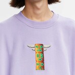 BRICKTOWN x SONIC THE HEDGEHOG // Totem Sweatshirt Violet // Violet (X-Small)