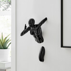 Woman Sculpture Wall Runner // 13" // Black