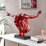 Saluting Man Sculpture // Large (Gold)