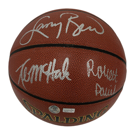 Larry Bird, Kevin Mchale & Robert Parish // Boston Celtics // Autographed Basketball